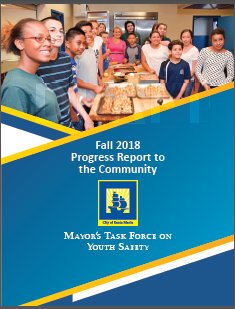 Fall 2018 Newsletter Cover, Mayor's Task Force on Youth Safety