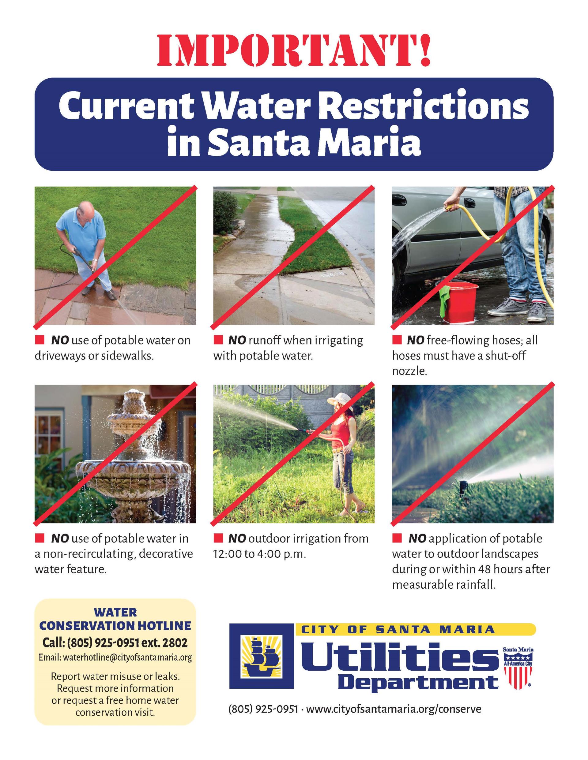 Water Restrictions Flyer